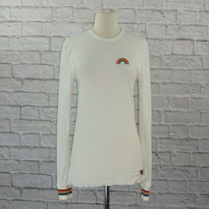 Aviator Nation Rainbow Thermal Shirt Small